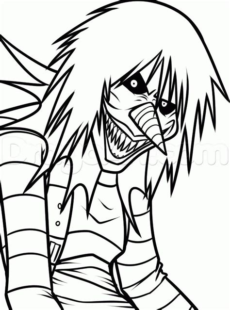 Free Creepypasta Printable Coloring Pages Nelsontewolfe