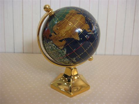 Zem Stone Mini Desk World Globe Stone Decor World Globes Globe
