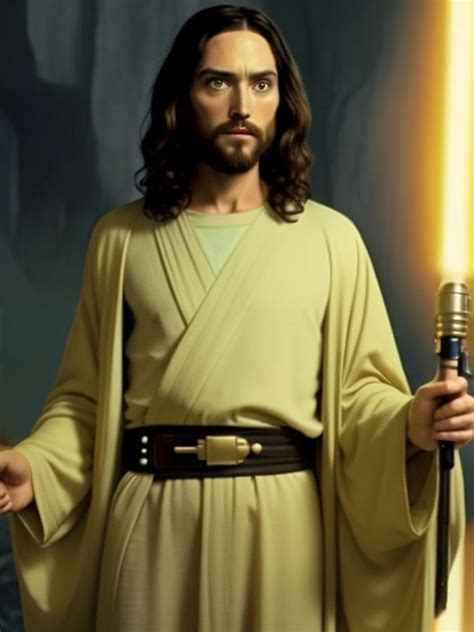 Jesus Jedi Christ Digital Art By James Barnes Fine Art America