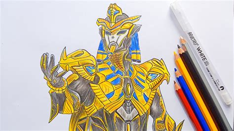 Golden Pharoah Drawing Pharoah X Suit Drawing Pubg Mobile Youtube