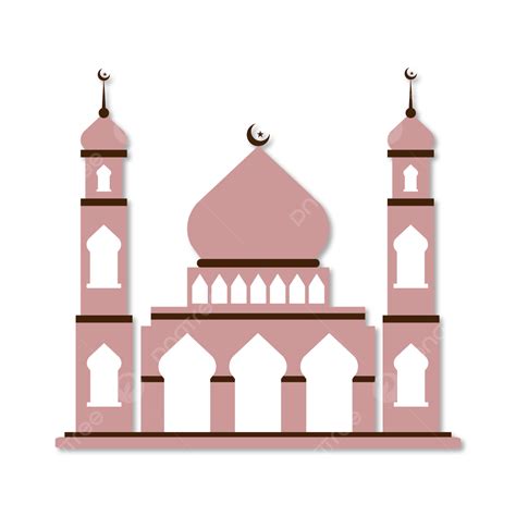 Gambar Ilustrasi Masjid Modern Yang Datar Mesjid Islam Modern Png