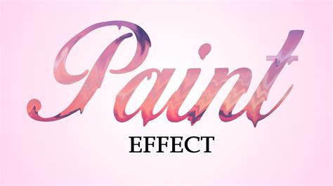 Paint Text Effect Photoshop Tutorial Youtube