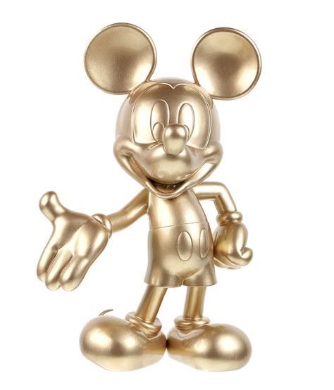 Mickey Welcome Gold 30 Cm Resin Statue Leblon Delienne Disst03001or