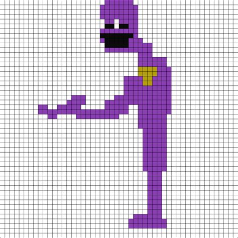 Purple Guy Fnaf Perler Perler Bead Pattern Bead Sprites Characters