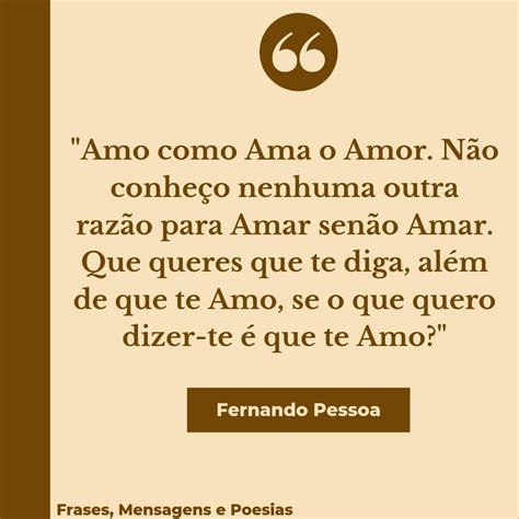 O Amor Fernando Pessoa