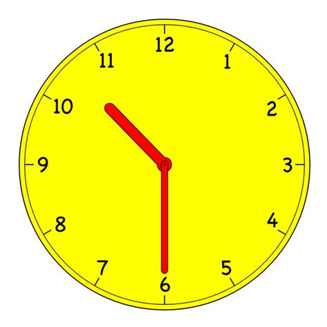 Analogue Clock Vector Clip Art Free SVG