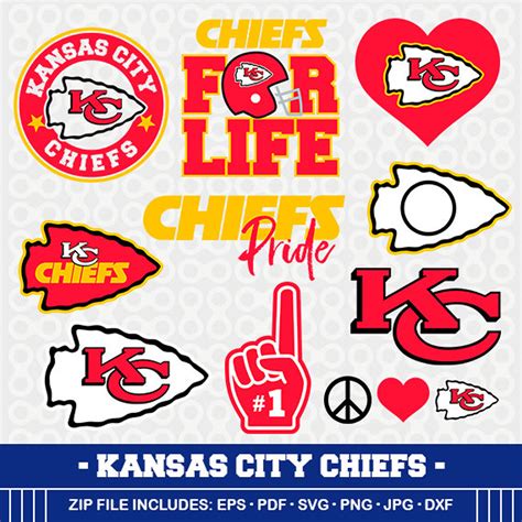 Kansas City Chiefs Svg File Vector Design In Svg Eps Dxf And Jpeg