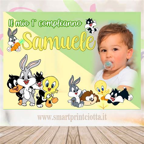 Poster Con Foto Personalizzato Baby Looney Tunes Smart Print