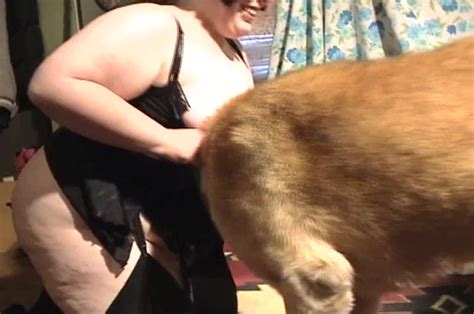 Fat Ass Slut Enjoys Hardcore Sex With A Big Trained Dog
