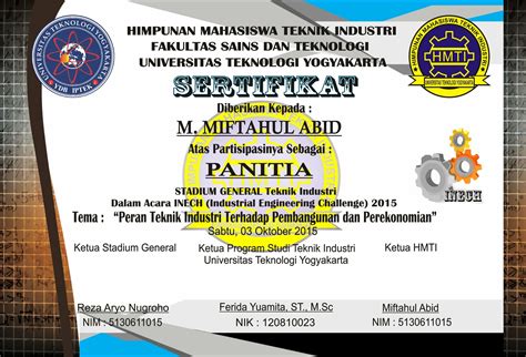 Ide Contoh Sertifikat Kepanitiaan Kreasi Masa Kini Untuk Menciptakan