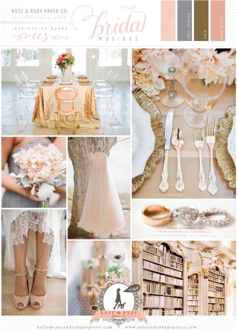 Peach Cream And Gold Wedding Decorations