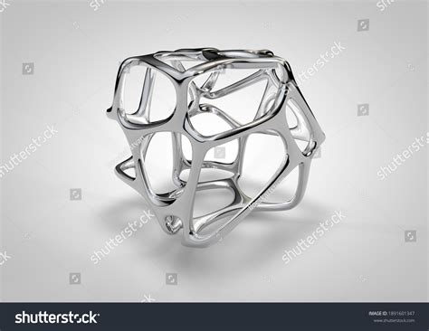 Voronoi Fracture 3d Rendering Illustration Stock Illustration