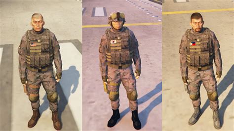 Dark Multicam Pat Us Marines New Faces Army Replace Gta5
