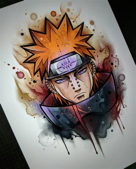 Naruto Pain Drawing