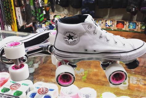 A Rink Set Up Using Converse High Tops Sure Grip Avanti Aluminum