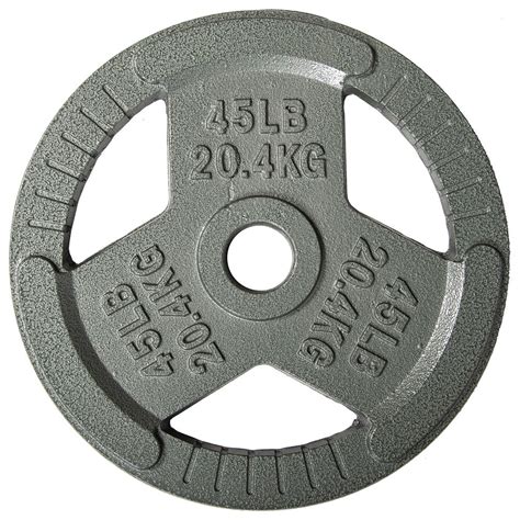 Everyday Essentials Cast Iron Olympic 2 Inch Grip Plate Weight Plate