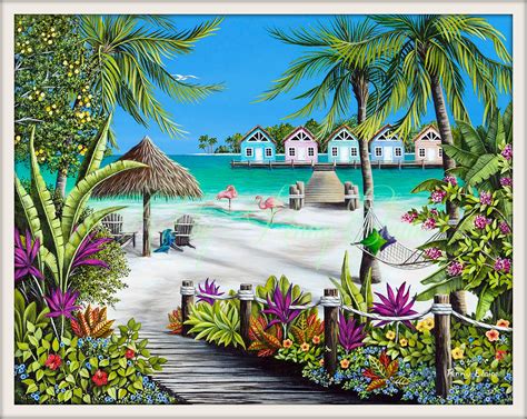 11x14 Art Print Signed Limited Edition Art Tropical Painting Coastal