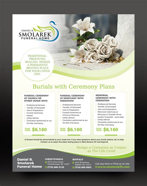 Traditional Elegant Funeral Home Brochure Design For A Company By