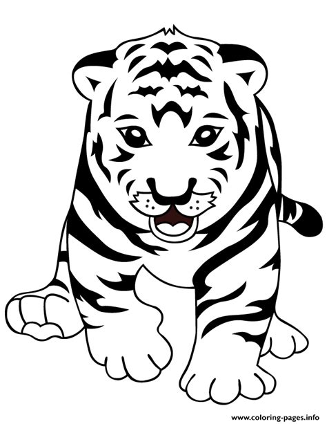 Print Cute Baby Tiger Coloring Pages Emoji Coloring Pages Cute