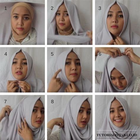 Ada banyak gaya jilbab untuk rambut panjang dan rambut pendek. Tutorial Hijab Simple Segi Empat Untuk Wajah Bulat