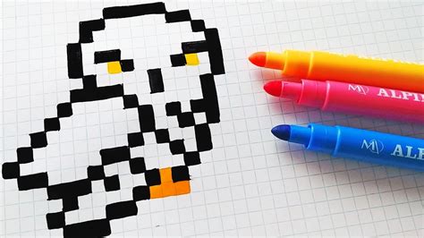 Mosaïque carrelage pixel art voiture. Handmade Pixel Art - How To Draw Hedwig from Harry Potter ...