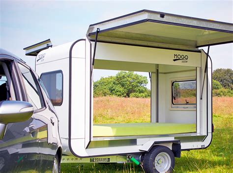 We've created this guide to help you decide how to build your camper. Tiny Mogo Freedom trailer transforms into a camper for two