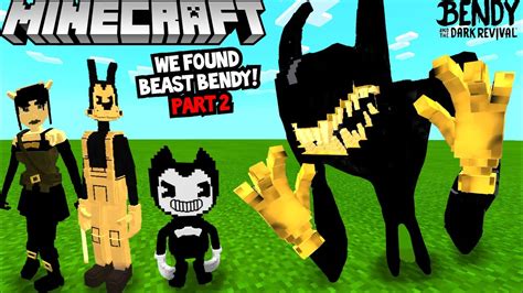 We Spawned Beast Bendy In Minecraft Part 2 Batim V3 Addon Youtube