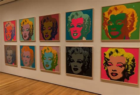 New York Moma Andy Warhol Marylin Monroe Pop Art Fotografia Stock