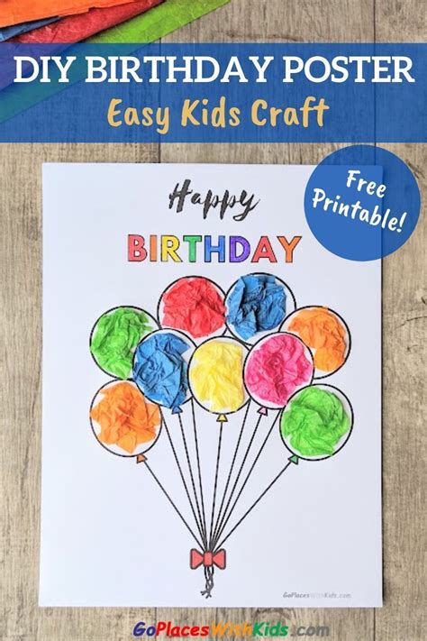 Simple Birthday Card For Kids To Make Free Printable Artofit