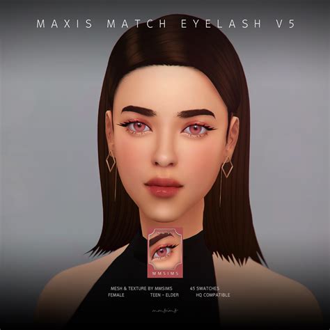 Mmsims Eyelash Maxis Match V5 Patreon In 2023 Maxis Match