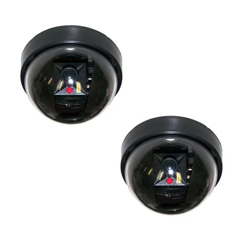 Videosecu 2 Packs Dome Dummy Fake Security Camera Cctv Home Surveillance Camera With Flashing