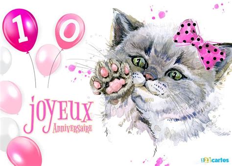 Lucas aura 10 ans le samedi 25 novembre et tous les super héros sont convoqués pour le briefing à 15h00. Carte anniversaire 10 ans dessin chaton | 123cartes