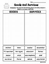 Goods And Services Worksheet Pictures