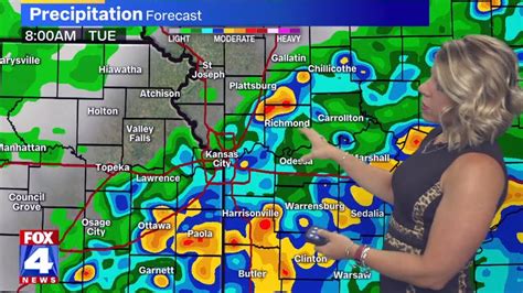 Showers Thunderstorms Expected To Roll Through The Kansas City Metro Tuesday Youtube