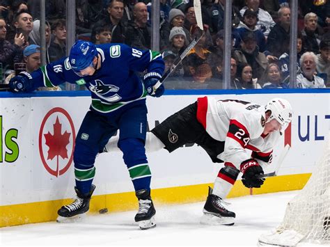 Ottawa Senators Fall Behind 5 0 In 6 3 Loss To Vancouver Canucks