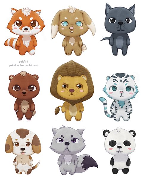 Chibi Animals Exercise By Palostark On Deviantart