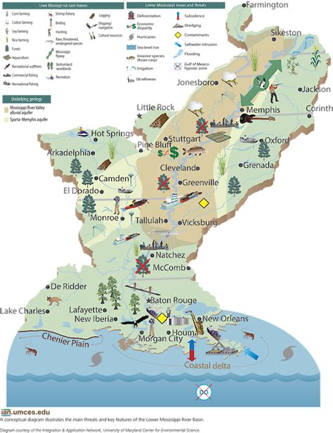 Threats And Features Of The Lower Mississippi River Basin Media