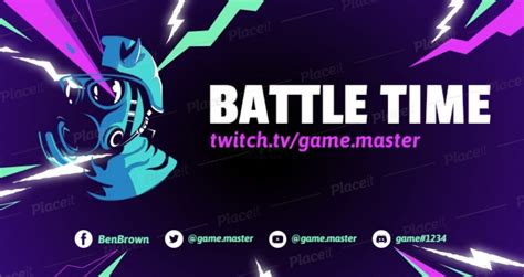 Free Twitch Banner Template Printable Templates