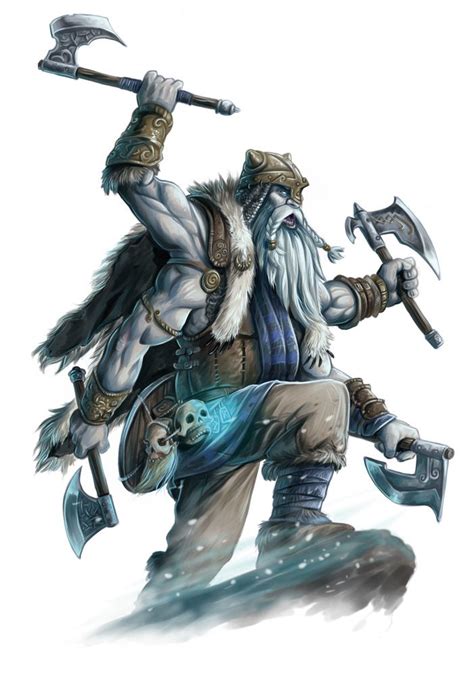 Four Armed Frost Giant By Florian Stitz Fantasy Monster Fantasy