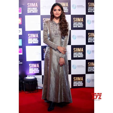 Actress Keerthy Suresh Stills From Siima Awards 2019 Day 2 Social