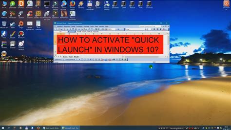 Activate Quick Launch In Windows 10 Short Tutorial Youtube