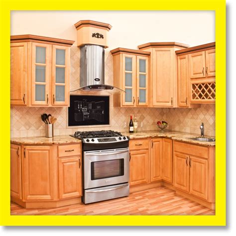 Our company does not use chinese cam locks, metal clips, or cheap plastic braces in our cabinet assembly! 10x10 All Wood KITCHEN CABINETS RTA Richmond | Maple ...