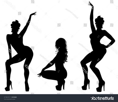 Pin Up Girl Silhouette Vector At Collection Of Pin Up Girl Silhouette Vector