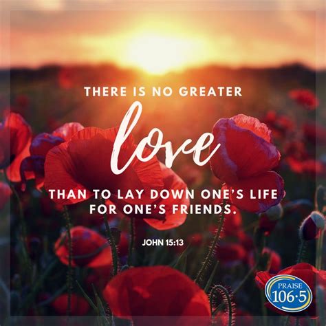 John There Is No Greater Love Than To Lay Down Ones Life For Ones Friends Verse