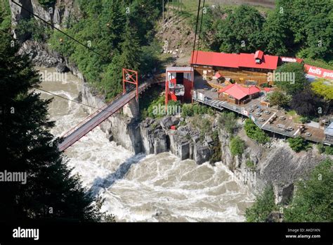 Hells Gate In The Fraser Canyon British Columbia Canada Stock Photo