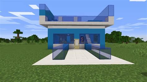 Build Water Color House Minecraft Tutorial Youtube