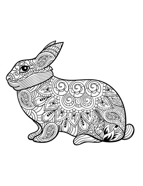 Adult Coloring Pages Rabbit Bunkhousequilting Coloring Pages