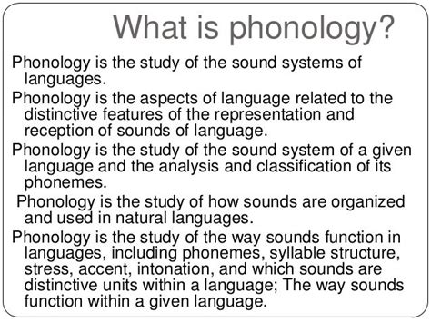 Phonology Introduction