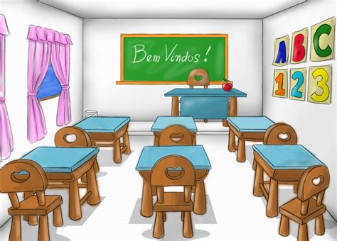 Desenhos De Sala De Aula