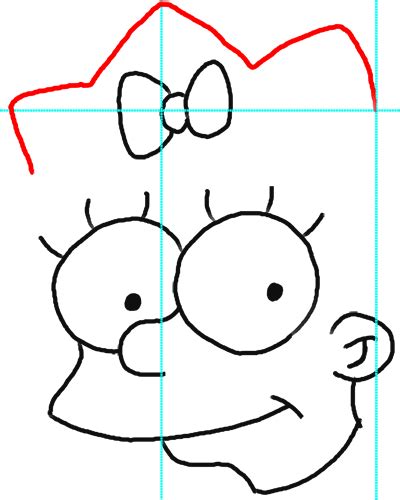 How To Draw Maggie Simpson From The Simpsons Step By Step Drawing Lesson Page 2 Of 3 How